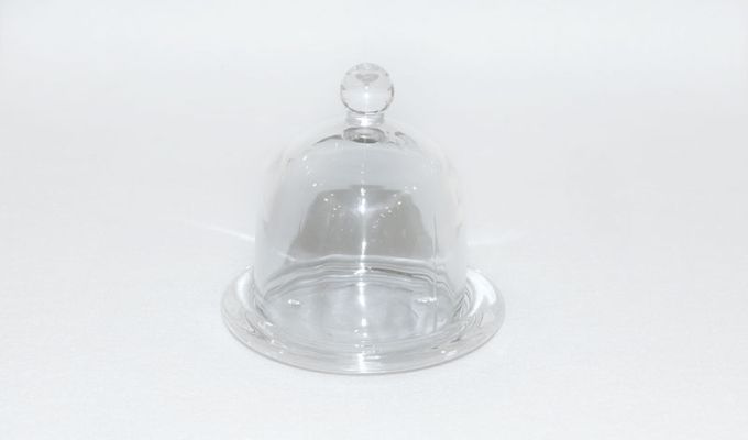 ΓΥΑΛΙΝΗ ΤΟΥΡΤΙΕΡΙΤΣΑ ΜΕ ΚΑΠΑΚΙ 12cm 0503131