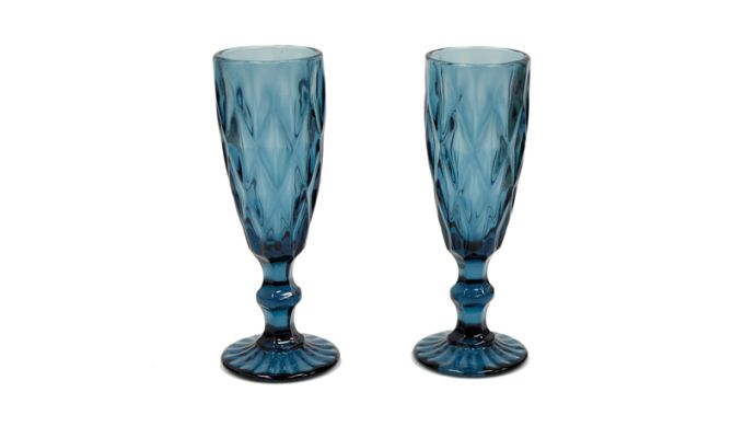 ΚΟΛΩΝΑΤΟ ΠΟΤΗΡΙ ΒΙΝΤΑΖ ΜΠΛΕ 20cm x 6cm 11QM1557