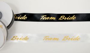 ΚΟΡΔΕΛΑ ΣΑΤΕΝ ΧΡΥΣΟΤΥΠΙΑ TEAM BRIDE 2.5cm x 25Y 0501295