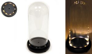 ΚΑΜΠΑΝΑ ΓΥΑΛΙΝΗ ΜΕ LED ΜΕΓΑΛΗ 20cm 0503264