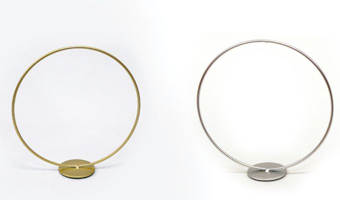 ΜΕΤΑΛΛΙΚΟΣ ΚΥΚΛΟΣ ΜΕ ΒΑΣΗ 20cm FH-YH005 0506231