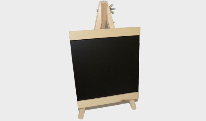 Ξύλινο Πινακάκι Με Καβαλέτο 28x16cm