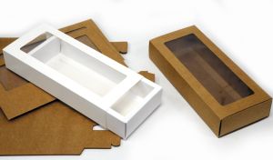 ΧΑΡΤΙΝΟ ΚΟΥΤΙ ΣΥΡΤΑΡΩΤΟ ΜΕ ΠΑΡΑΘΥΡΟ 27cm x 12cm x 5cm 0402157/12 ΤΕΜΑΧΙΑ