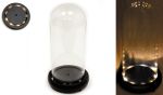 ΚΑΜΠΑΝΑ ΓΥΑΛΙΝΗ ΜΕ LED ΜΕΓΑΛΗ 20cm 0503264