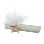 ΤΟΥΛΙ ΟΡΓΑΝΤΖΑ  ΕΚΡΟΥ 33cm x 33cm