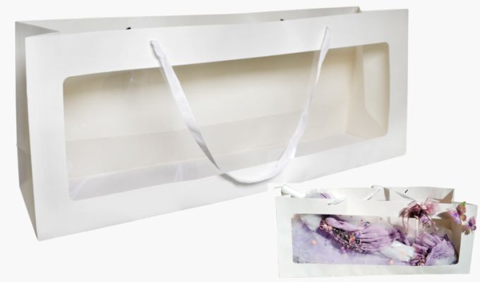 ΤΣΑΝΤΑ ΧΑΡΤΙΝΗ ΜΕ ΠΑΡΑΘΥΡΟ 85cm x 35cm x 20cm 0402011 12 ΤΕΜΑΧΙΑ