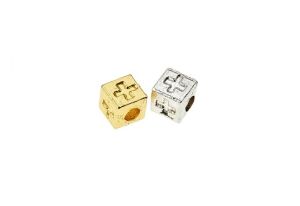 ΜΕΤΑΛΛΙΚΟΣ ΣΤΑΥΡΟΣ ΚΥΒOΣ ΜΙΝΙ  1,0 Χ1,0cm 50 TEMAXIA