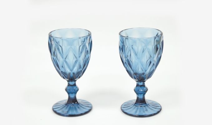 ΚΟΛΩΝΑΤΟ ΠΟΤΗΡΙ ΒΙΝΤΑΖ ΑΝΑΓΛΥΦΟ ΜΠΛΕ 15cm x 8cm 11QM1547 0503199 6 ΤΕΜΑΧΙΑ