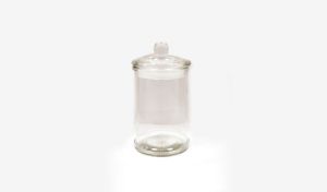 ΒΑΖΟ ΓΥΑΛΙΝΟ ΜΕ ΚΑΠΑΚΙ ΜΙΚΡΟ 6cm x 11cm 0503241