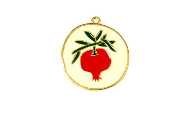 ΜΕΤΑΛΛΙΚΟ ΚΡΕΜΑΣΤΟ ΣΜΑΛΤΟ ΜΕ ΡΟΔΙ 82504 44mm x 48mm 0518057 -1 ΤΕΜΑΧΙΟ