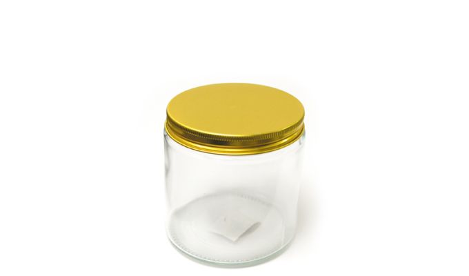 ΒΑΖΟ 500ml ΜΕ ΧΡΥΣΟ ΒΙΔΩΤΟ ΚΑΠΑΚΙ 10cm x 9cm 0503309