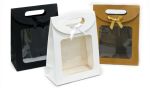 ΤΣΑΝΤΑ ΧΑΡΤΙΝΗ ΜΕ ΠΑΡΑΘΥΡΟ ΚΑΙ ΦΙΟΓΚΟ 14cm x 20cm x 7cm 0402149