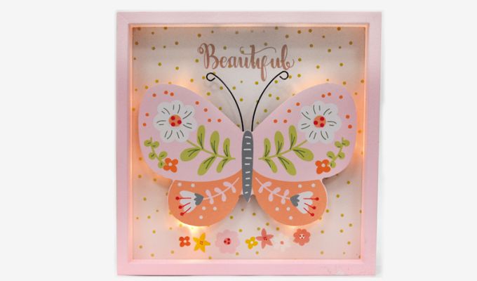 ΚΑΔΡΑΚΙ ΠΕΤΑΛΟΥΔΑ ΜΕ LED 18cm x 18cm x 4cm BS18-719 0621211