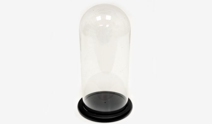 ΚΑΜΠΑΝΑ ΓΥΑΛΙΝΗ ΜΑΥΡΗ ΒΑΣΗ ΜΕΓΑΛΗ 22cm 0503266